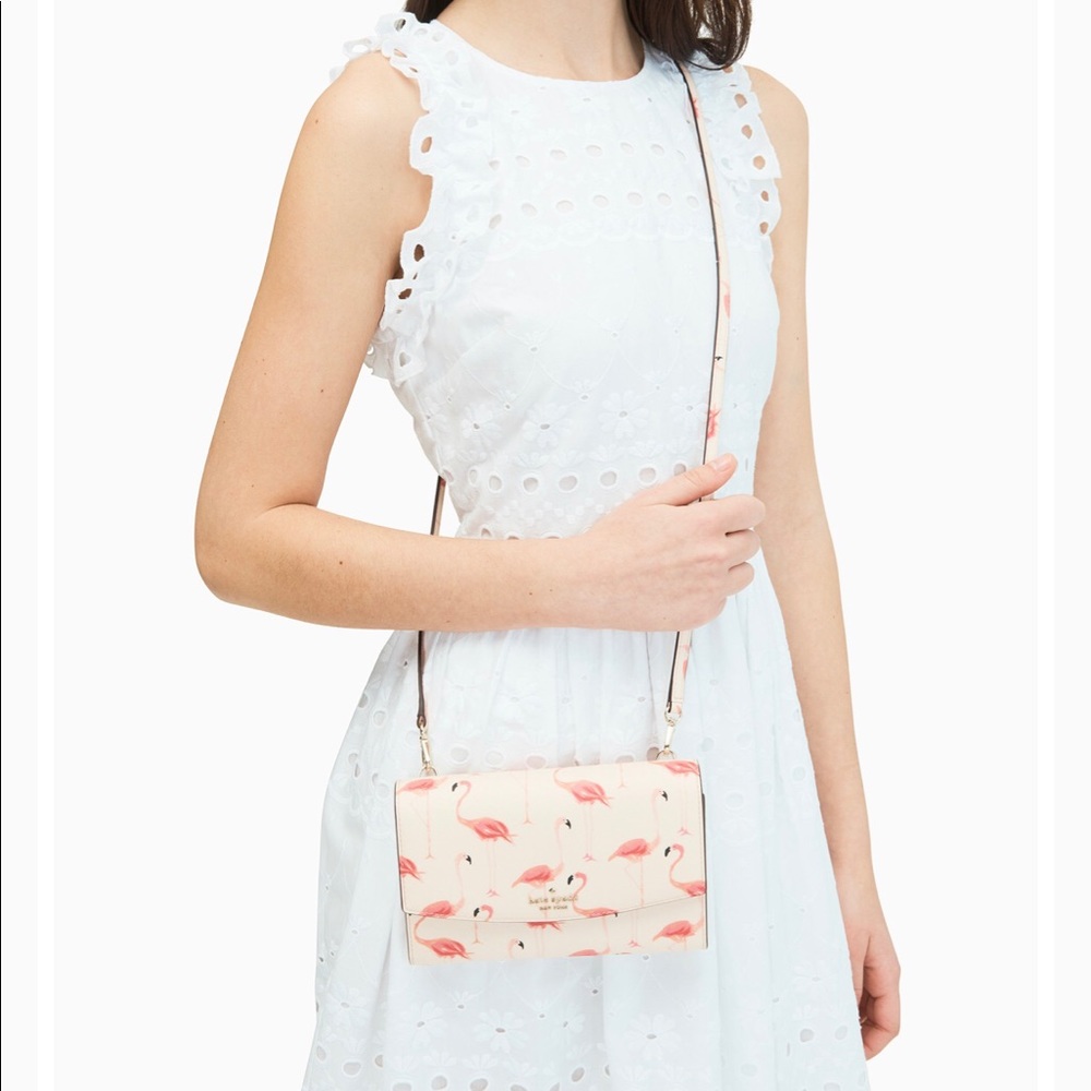 NWT Kate Spade Flamingo Crossbody